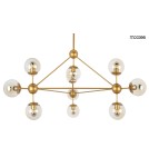 Moosee MOOSEE lampa wisząca ASTRIFERO 10 złota / bursztynowa (MSE010100182) Moosee MOOSEE lampa wisząca ASTRIFERO 10 złota / bursztynowa (MSE010100182)