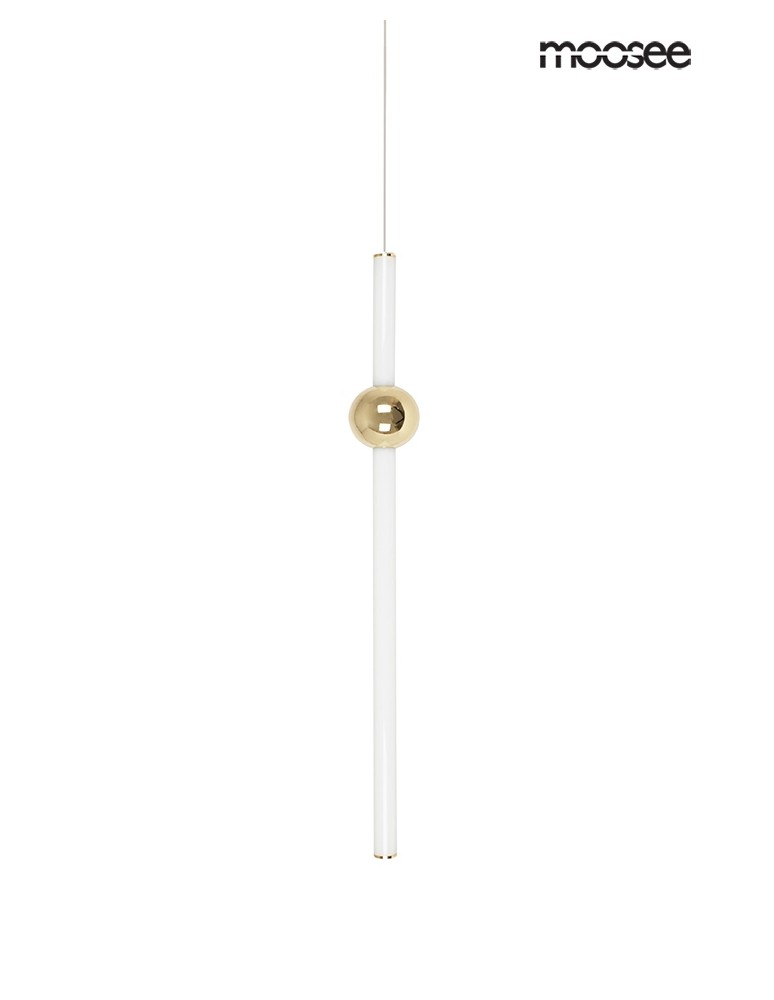 Moosee MOOSEE lampa wisząca LIBRA 60 IN  biała / złota (MSE010100220) Moosee MOOSEE lampa wisząca LIBRA 60 IN  biała / złota (MSE010100220)
