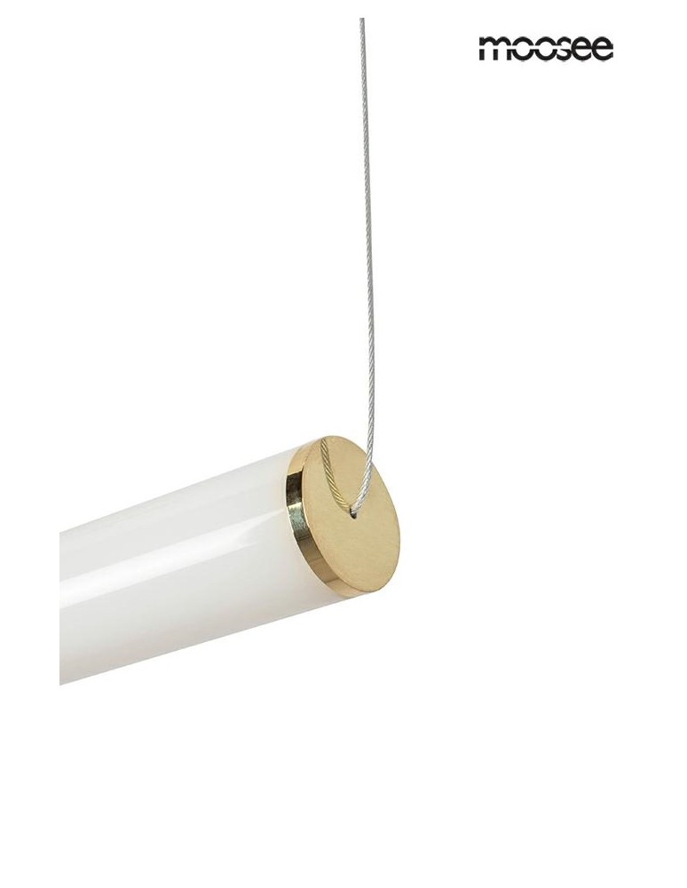 Moosee MOOSEE lampa wisząca LIBRA 60 IN  biała / złota (MSE010100220) Moosee MOOSEE lampa wisząca LIBRA 60 IN  biała / złota (MSE010100220)