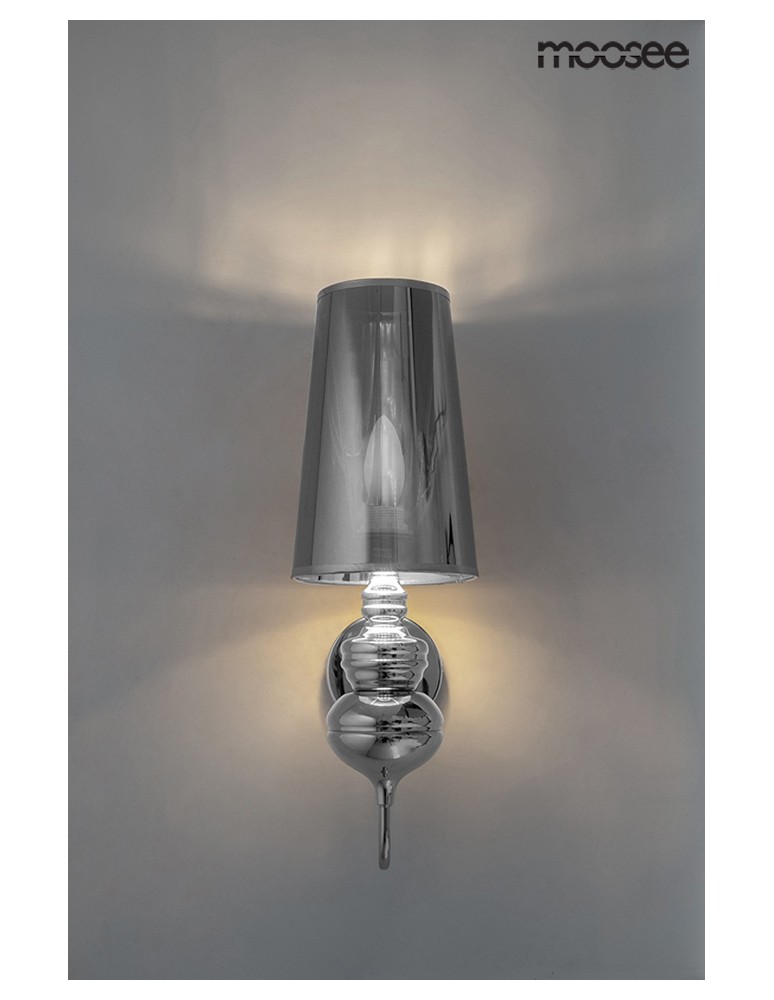MOOSEE lampa ścienna QUEEN 15 srebrna (MSE010100226)