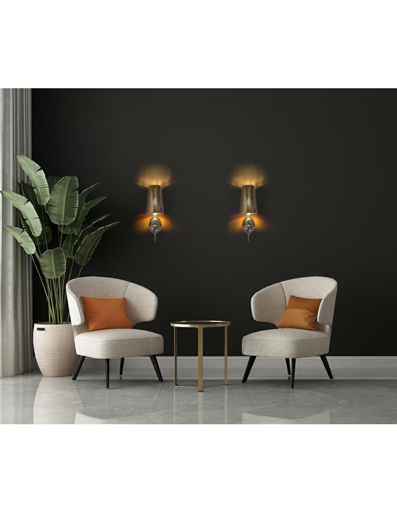 MOOSEE lampa ścienna QUEEN 15 srebrna (MSE010100226)