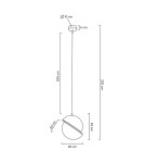 Lampy wiszące - MOOSEE lampa wisząca GLOBE 20 złota (MSE010100238) - product 11