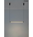 Lampy wiszące nad wyspę - MOOSEE lampa wisząca OMBRE LEVEL 80  czarna (MSE010100240) - product 4