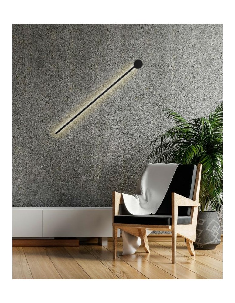 MOOSEE lampa ścienna OMBRE 60 czarna (MSE010100243)