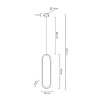 MOOSEE lampa wisząca PUZO S złota (MSE010100254) MOOSEE lampa wisząca PUZO S złota (MSE010100254)