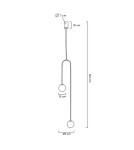 Lampy wiszące - MOOSEE lampa wisząca LOW czarna (MSE010100261) - product 6