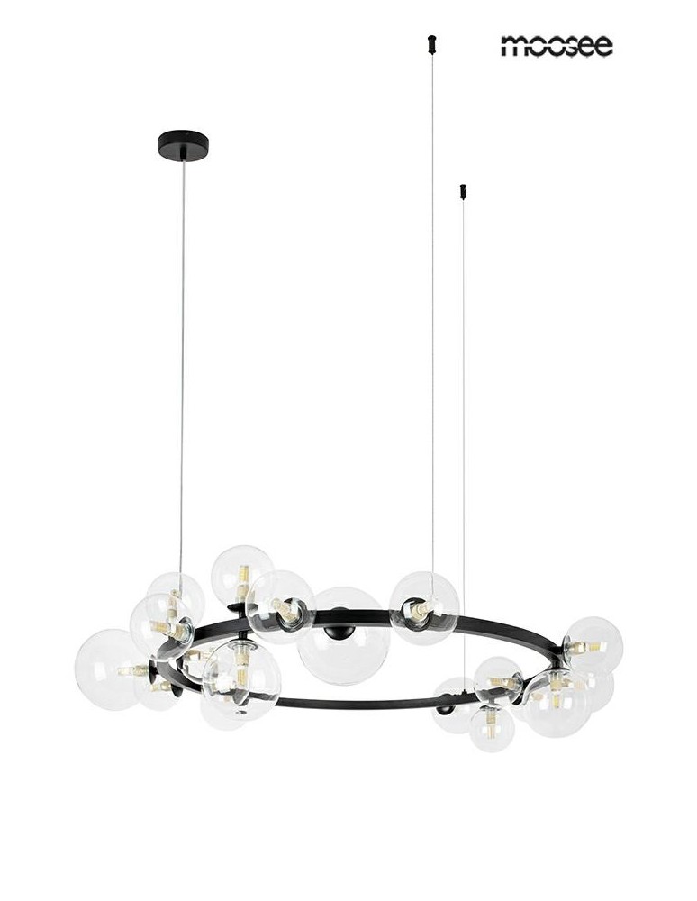 MOOSEE lampa wisząca ALURE 120 czarna (MSE010100284) MOOSEE lampa wisząca ALURE 120 czarna (MSE010100284)