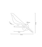 Kinkiety designerskie - MOOSEE lampa ścienna BIRD złota (MSE010100292) - product 7