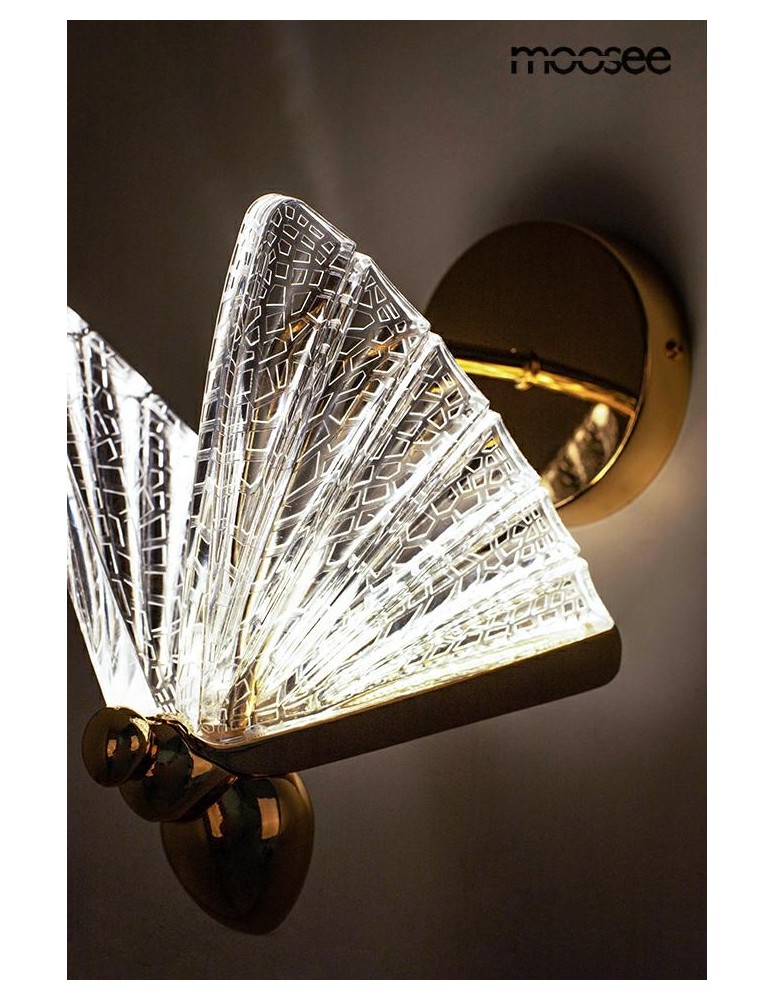 MOOSEE lampa ścienna BUTTERFLY S złota (MSE010100323) MOOSEE lampa ścienna BUTTERFLY S złota (MSE010100323)