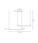 MOOSEE lampa wisząca SHAPE DUO 120 czarna (MSE010100329) MOOSEE lampa wisząca SHAPE DUO 120 czarna (MSE010100329)