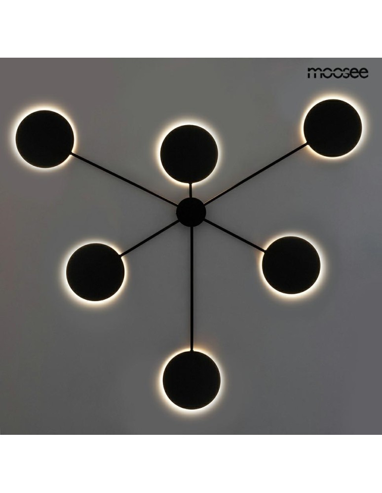 MOOSEE lampa ścienna SHADOW 6 czarna (MSE010100356) MOOSEE lampa ścienna SHADOW 6 czarna (MSE010100356)