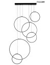 MOOSEE lampa wisząca CIRCULO SIX czarna (MSE010100371)