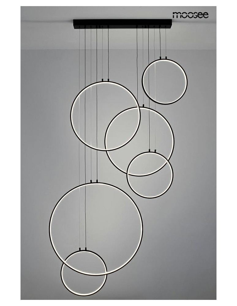 MOOSEE lampa wisząca CIRCULO SIX czarna (MSE010100371) MOOSEE lampa wisząca CIRCULO SIX czarna (MSE010100371)