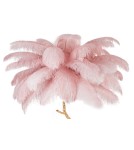 King Home Lampa podłogowa TIFFANY 175 różowa mosiądz / naturalne pióra (JL0019.PINK) King Home Lampa podłogowa TIFFANY 175 różowa mosiądz / naturalne pióra (JL0019.PINK)