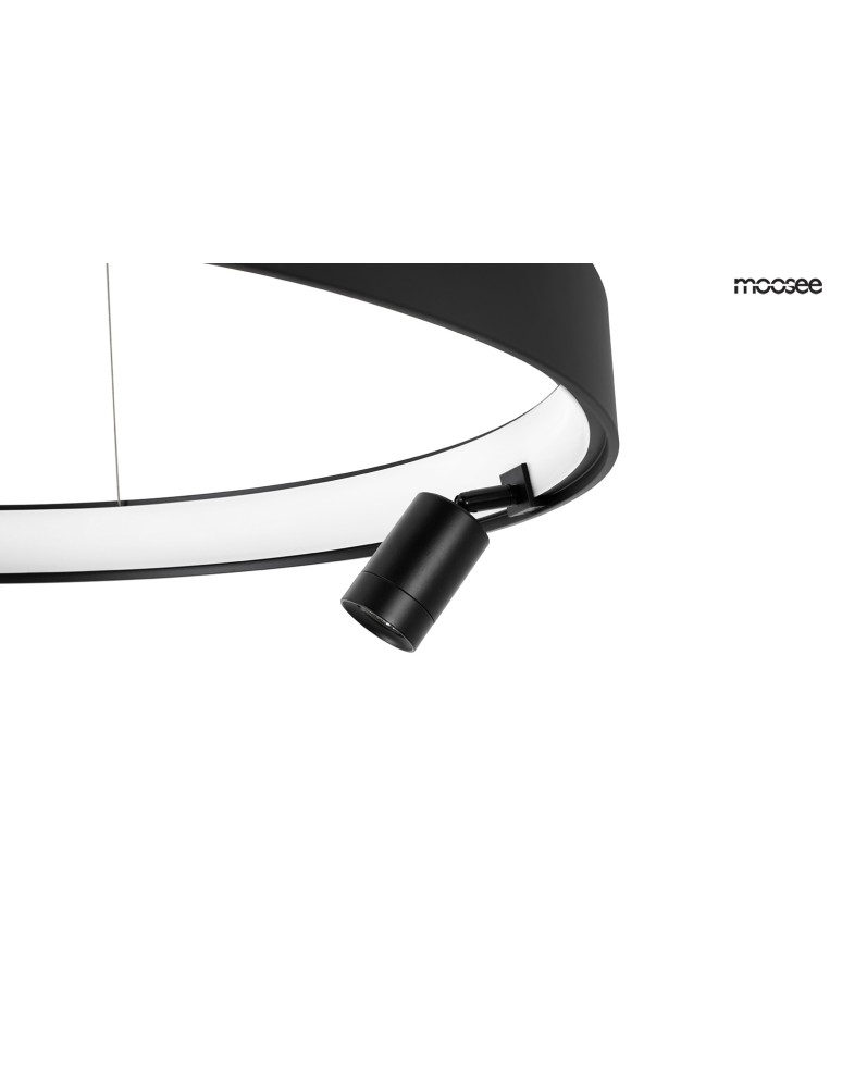 Moosee MOOSEE lampa wisząca CIRCLE SPOT 98 BLACK czarna (MSE010100164) Moosee MOOSEE lampa wisząca CIRCLE SPOT 98 BLACK czarna (MSE010100164)