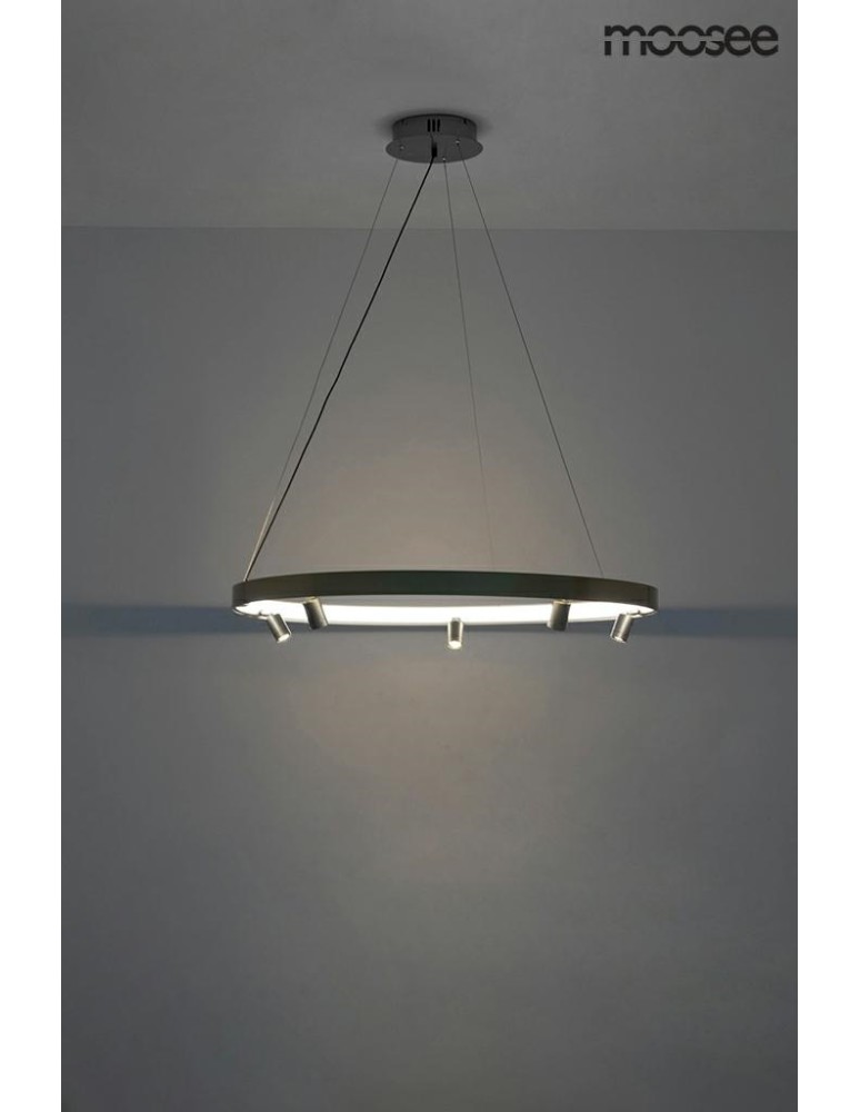 Moosee MOOSEE lampa wisząca CIRCLE SPOT 98 BLACK czarna (MSE010100164) Moosee MOOSEE lampa wisząca CIRCLE SPOT 98 BLACK czarna (MSE010100164)