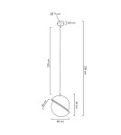 MOOSEE lampa wisząca GLOBE 25 złota (MSE010100239) MOOSEE lampa wisząca GLOBE 25 złota (MSE010100239)