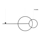 Lampy wiszące - MOOSEE lampa wisząca RAGE czarna (MSE010100274) - product 1