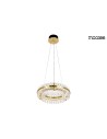 Moosee MOOSEE lampa wisząca SATURNUS 47 DUO złota - LED, kryształ, stal szczotkowana (MSE010100166) Moosee MOOSEE lampa wisząca SATURNUS 47 DUO złota - LED, kryształ, stal szczotkowana (MSE010100166)