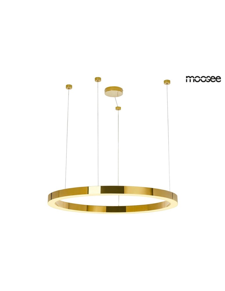 Moosee MOOSEE lampa wisząca RING LUXURY 110 złota - LED, chromowane złoto (MSE010100110) Moosee MOOSEE lampa wisząca RING LUXURY 110 złota - LED, chromowane złoto (MSE010100110)