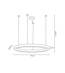 Moosee MOOSEE lampa wisząca RING LUXURY 110 złota - LED, chromowane złoto (MSE010100110) Moosee MOOSEE lampa wisząca RING LUXURY 110 złota - LED, chromowane złoto (MSE010100110)