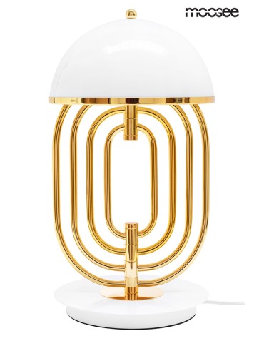 Moosee MOOSEE lampa stołowa BOTTEGA złota / biała (MSE010300151)