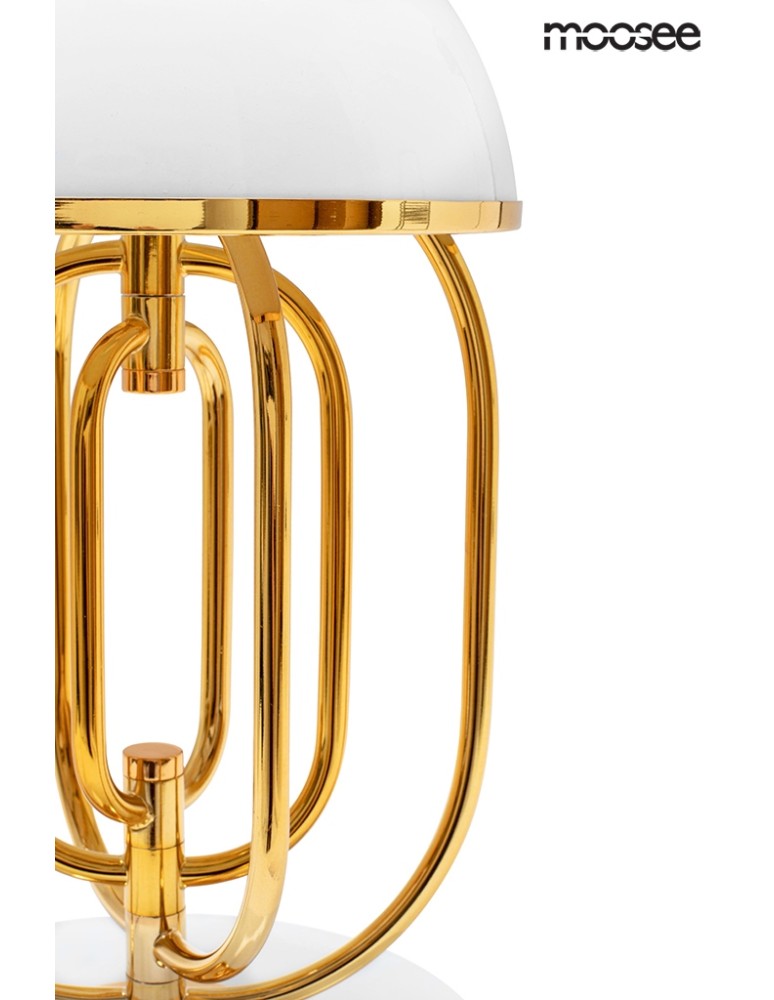 Moosee MOOSEE lampa stołowa BOTTEGA złota / biała (MSE010300151) Moosee MOOSEE lampa stołowa BOTTEGA złota / biała (MSE010300151)