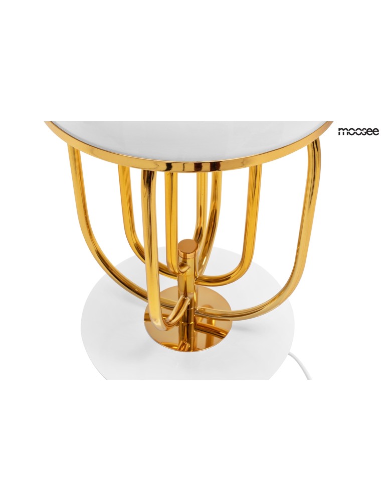 Moosee MOOSEE lampa stołowa BOTTEGA złota / biała (MSE010300151) Moosee MOOSEE lampa stołowa BOTTEGA złota / biała (MSE010300151)