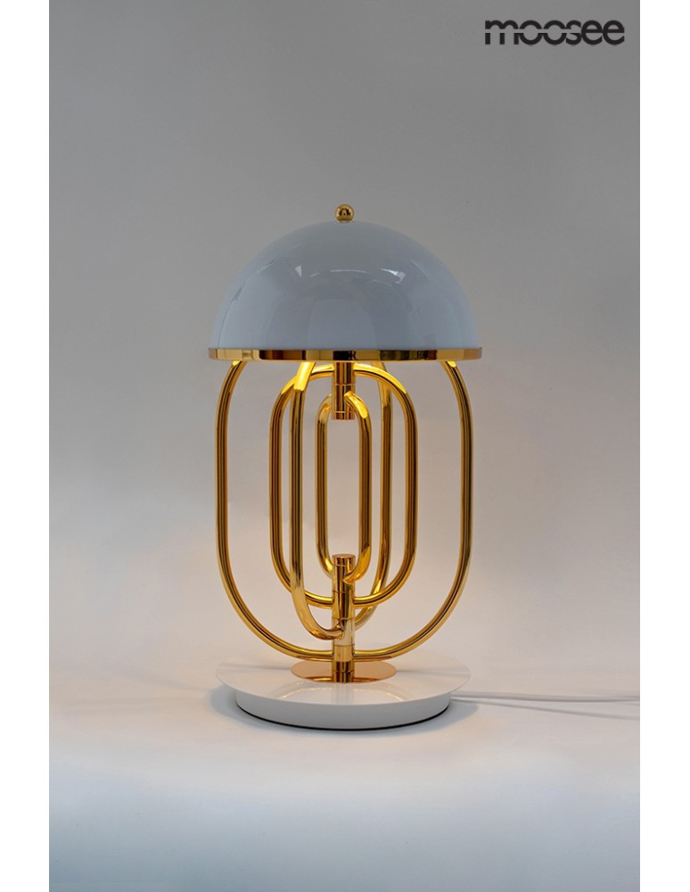 Moosee MOOSEE lampa stołowa BOTTEGA złota / biała (MSE010300151) Moosee MOOSEE lampa stołowa BOTTEGA złota / biała (MSE010300151)