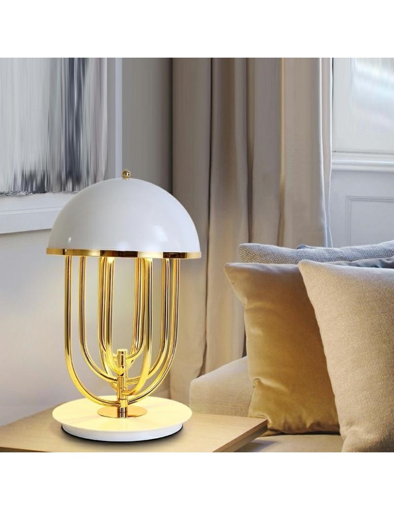 Moosee MOOSEE lampa stołowa BOTTEGA złota / biała (MSE010300151) Moosee MOOSEE lampa stołowa BOTTEGA złota / biała (MSE010300151)