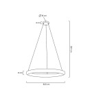 Moosee MOOSEE lampa wisząca LIBERTY 80 złota (MSE010100174) Moosee MOOSEE lampa wisząca LIBERTY 80 złota (MSE010100174)