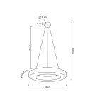 MOOSEE lampa wisząca ALLISIA 60 złota (MSE010100250) MOOSEE lampa wisząca ALLISIA 60 złota (MSE010100250)