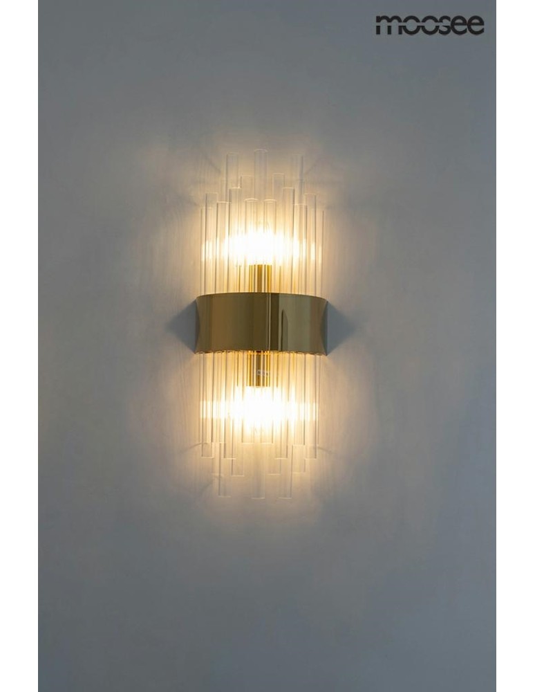 Moosee MOOSEE lampa ścienna PORTOFINO złota (MSE010400201)