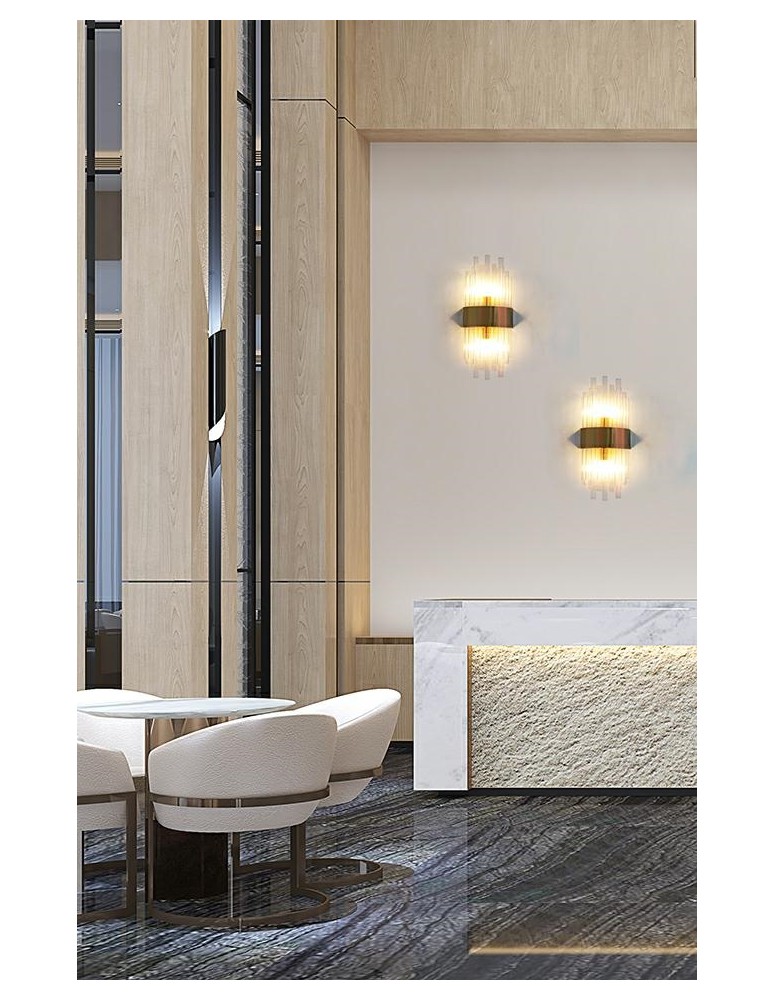 Moosee MOOSEE lampa ścienna PORTOFINO złota (MSE010400201)