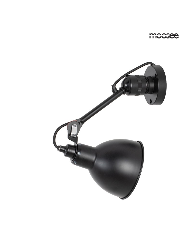 Moosee MOOSEE lampa ścienna FRANK czarna (MSE010400218) Moosee MOOSEE lampa ścienna FRANK czarna (MSE010400218)