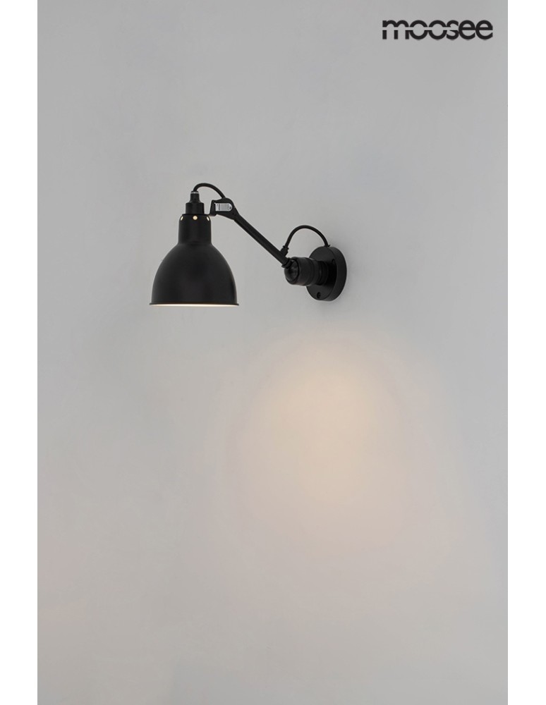 Moosee MOOSEE lampa ścienna FRANK czarna (MSE010400218) Moosee MOOSEE lampa ścienna FRANK czarna (MSE010400218)