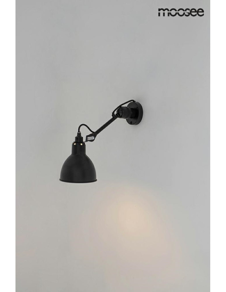 Moosee MOOSEE lampa ścienna FRANK czarna (MSE010400218) Moosee MOOSEE lampa ścienna FRANK czarna (MSE010400218)