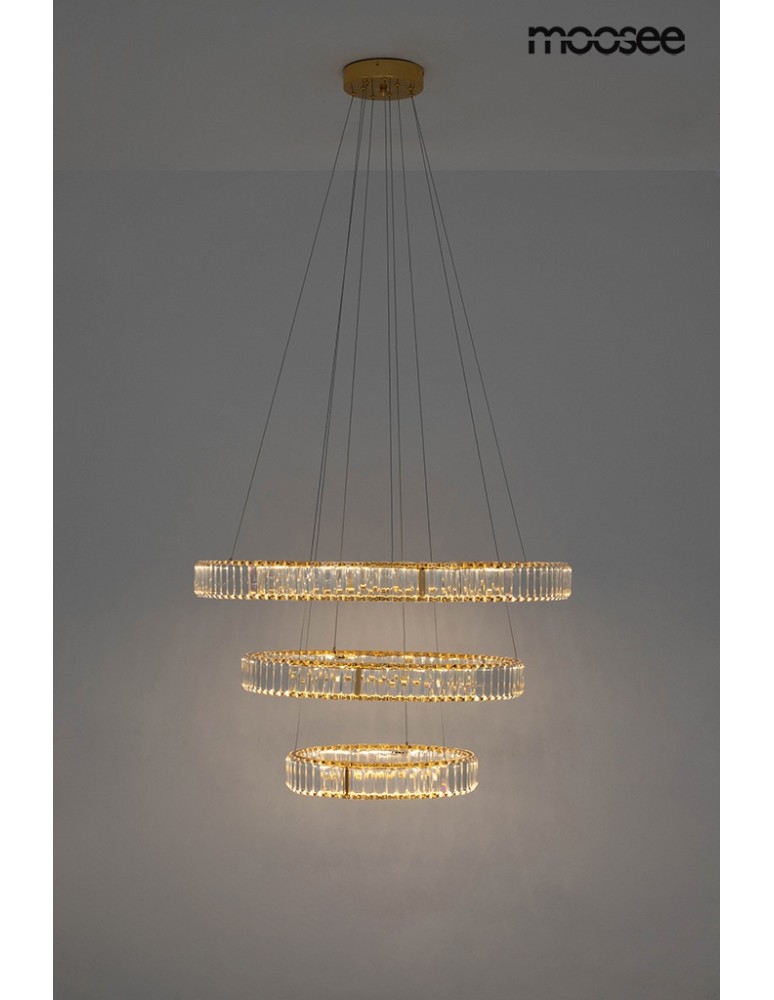 Moosee MOOSEE lampa wisząca LIBERTY TRIPLES złota (MSE010100176) Moosee MOOSEE lampa wisząca LIBERTY TRIPLES złota (MSE010100176)