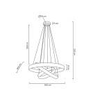 Moosee MOOSEE lampa wisząca LIBERTY TRIPLES złota (MSE010100176) Moosee MOOSEE lampa wisząca LIBERTY TRIPLES złota (MSE010100176)