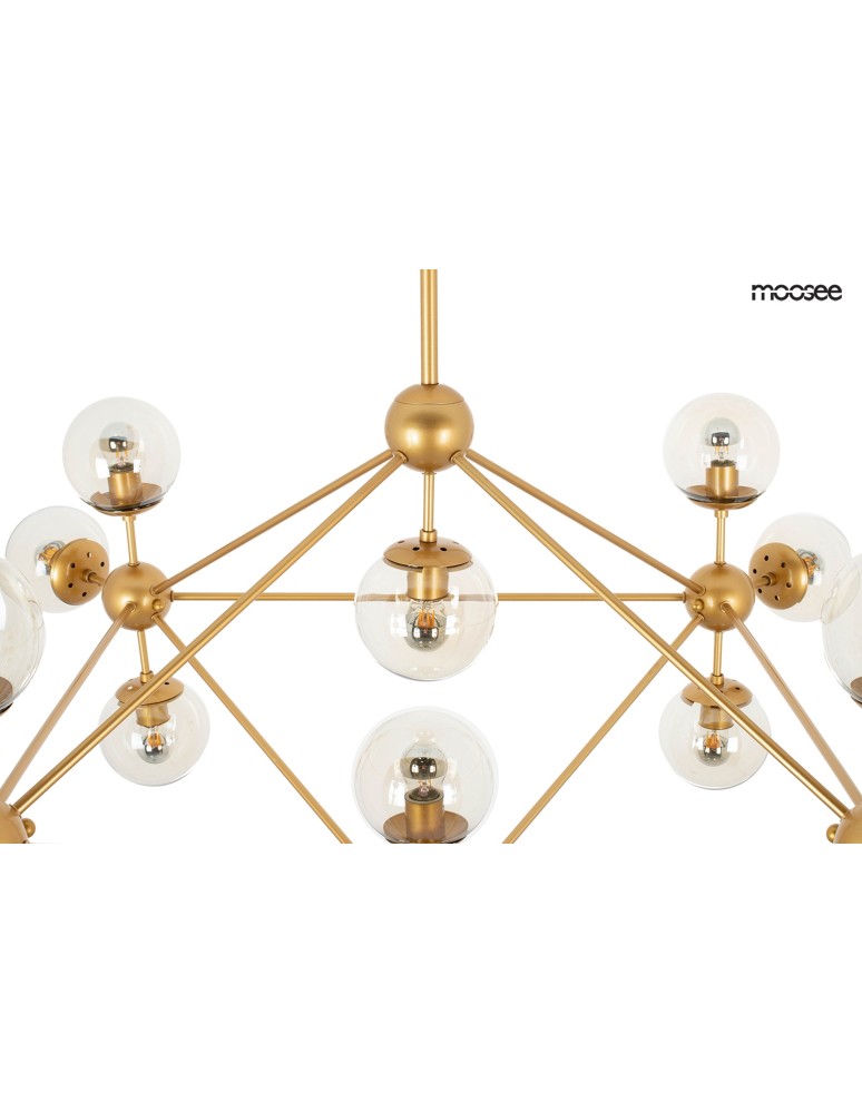 Moosee MOOSEE lampa wisząca ASTRIFERO 15 złota / bursztynowa (MSE010100180) Moosee MOOSEE lampa wisząca ASTRIFERO 15 złota / bursztynowa (MSE010100180)
