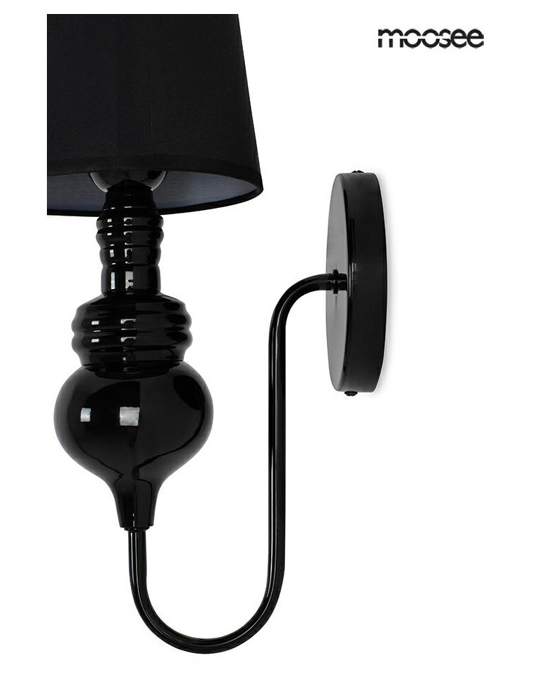 MOOSEE lampa ścienna QUEEN 15 czarna (MSE010100225) MOOSEE lampa ścienna QUEEN 15 czarna (MSE010100225)