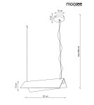 Lampy wiszące - Moosee MOOSEE lampa wisząca PICCO S - złota (MSE010100126) - product 6