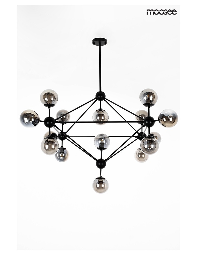Moosee MOOSEE lampa wisząca ASTRIFERO 15 czarna / bursztynowa (MSE010100179) Moosee MOOSEE lampa wisząca ASTRIFERO 15 czarna / bursztynowa (MSE010100179)