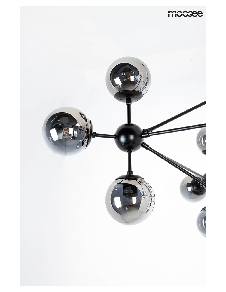 Moosee MOOSEE lampa wisząca ASTRIFERO 15 czarna / bursztynowa (MSE010100179) Moosee MOOSEE lampa wisząca ASTRIFERO 15 czarna / bursztynowa (MSE010100179)