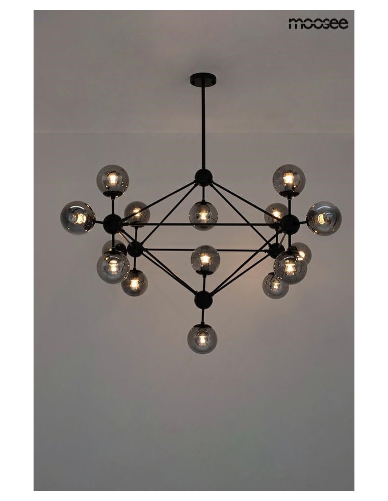Moosee MOOSEE lampa wisząca ASTRIFERO 15 czarna / bursztynowa (MSE010100179) Moosee MOOSEE lampa wisząca ASTRIFERO 15 czarna / bursztynowa (MSE010100179)