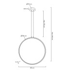MOOSEE lampa wisząca CIRCULO 80 czarna (MSE010100373) MOOSEE lampa wisząca CIRCULO 80 czarna (MSE010100373)