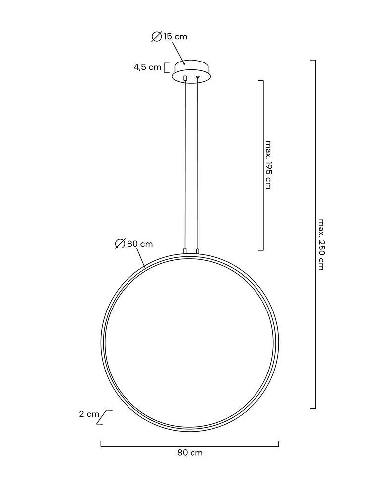 MOOSEE lampa wisząca CIRCULO 80 czarna (MSE010100373) MOOSEE lampa wisząca CIRCULO 80 czarna (MSE010100373)