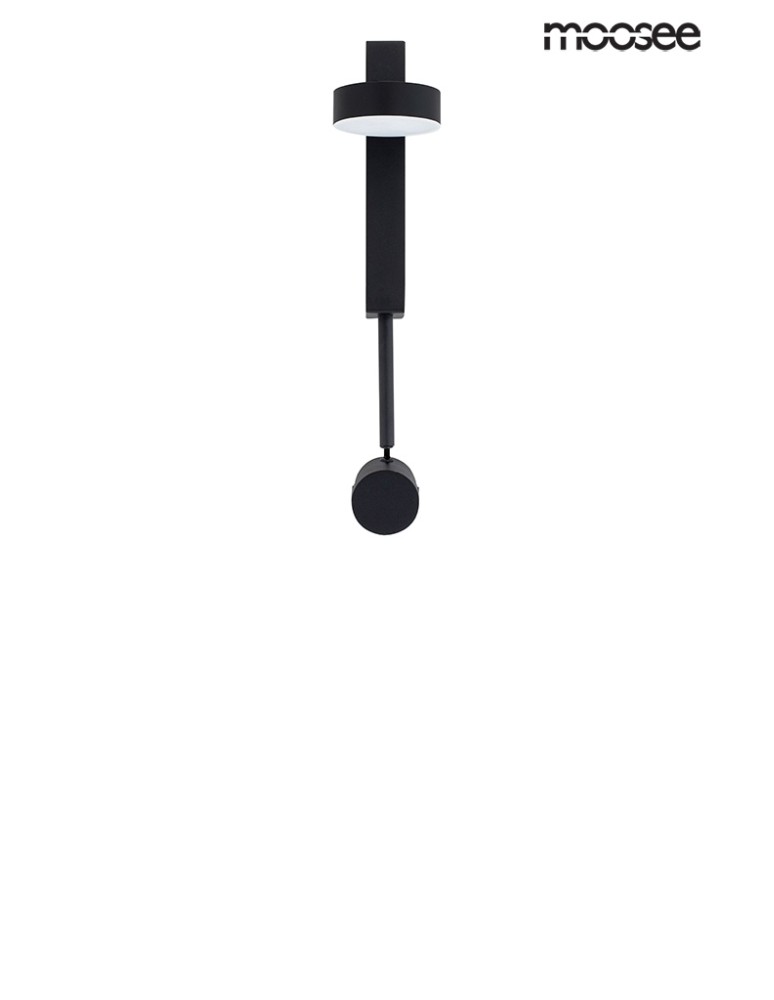 Moosee MOOSEE lampa ścienna CLARID BLACK czarna (MSE010400207) Moosee MOOSEE lampa ścienna CLARID BLACK czarna (MSE010400207)