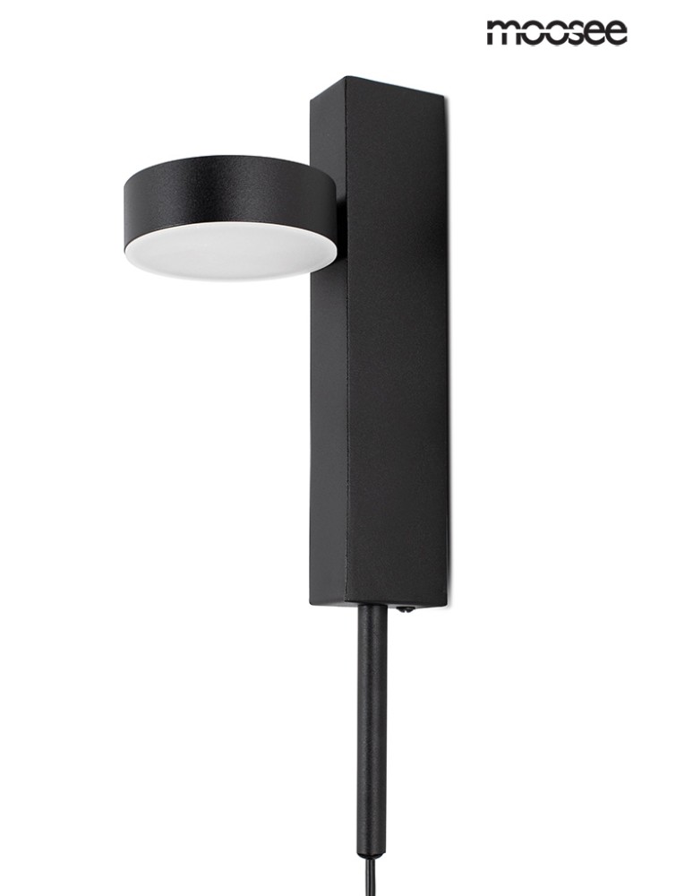 Moosee MOOSEE lampa ścienna CLARID BLACK czarna (MSE010400207) Moosee MOOSEE lampa ścienna CLARID BLACK czarna (MSE010400207)