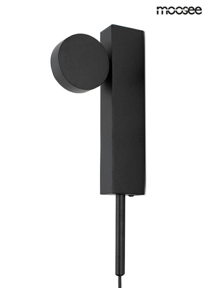 Moosee MOOSEE lampa ścienna CLARID BLACK czarna (MSE010400207) Moosee MOOSEE lampa ścienna CLARID BLACK czarna (MSE010400207)